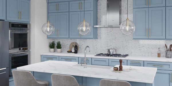 Xterra Blue Shaker (AX) | Forevermark Cabinetry™ | Terillian Cabinets