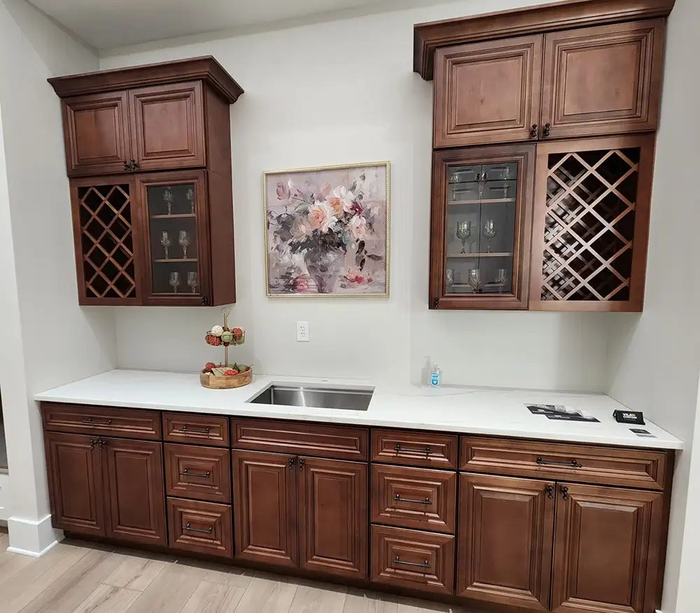 Dark Caramel Example Kitchen