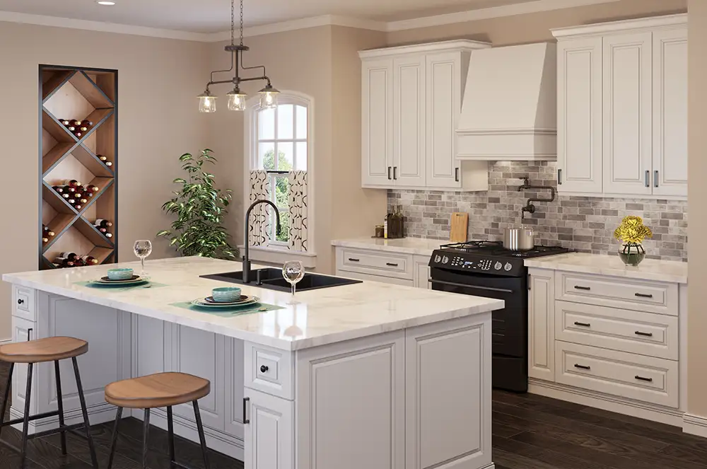 Torrance White Example Kitchen