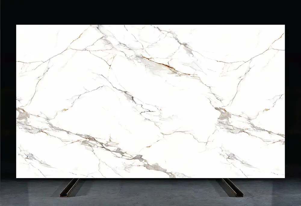 Calacatta Duska Printed Quartz Example