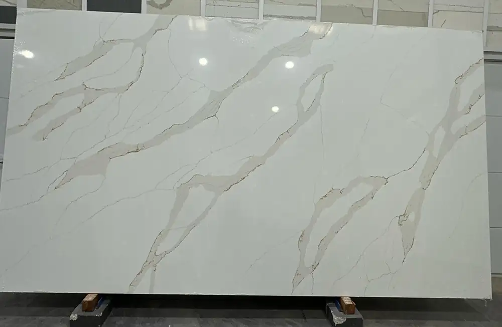 Calacatta Zeta Gold Quartz Example