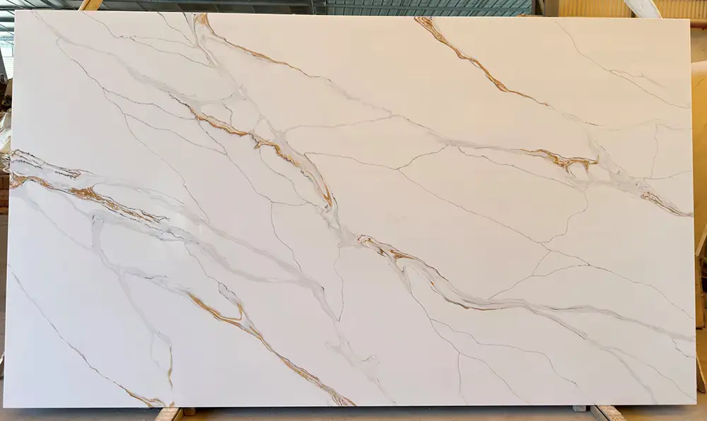 Calacatta Nepa Gold Quartz Example Calacatta Nepa Gold Quartz Example