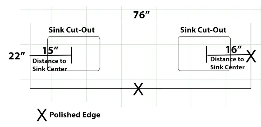 Vanity Top Layout Vanity Top Layout